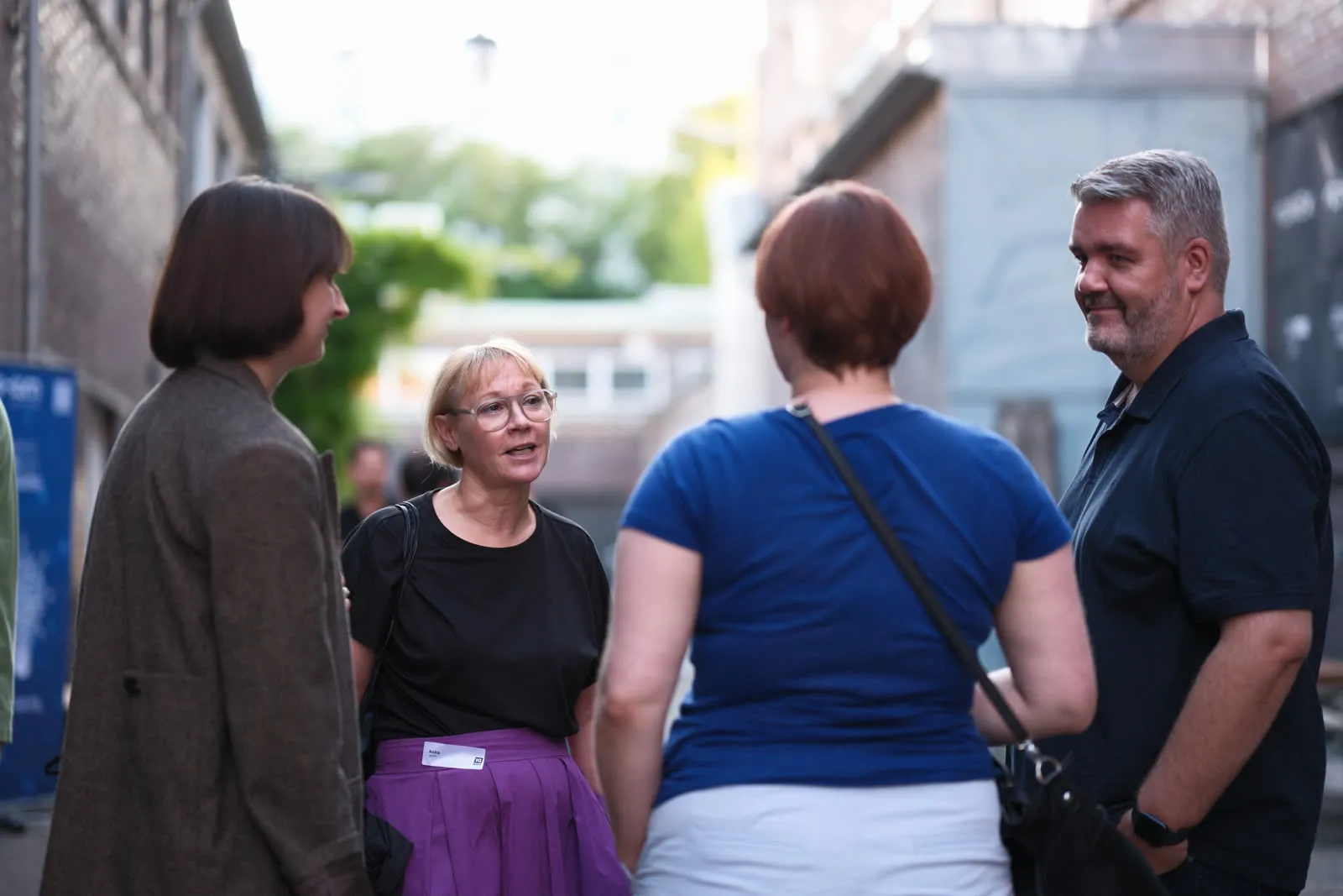 Der Innenhof lud zum Networking ein